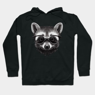 Raccoon with glasses Hoodie